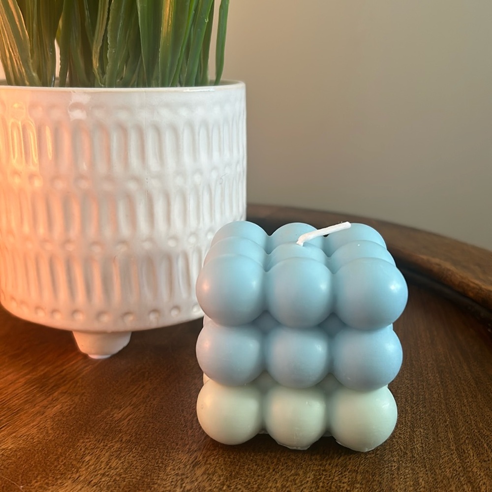 Multi color bubble candle